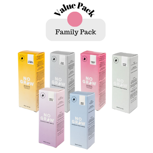 No Grow - Hair Removal Cream Family Value Pack